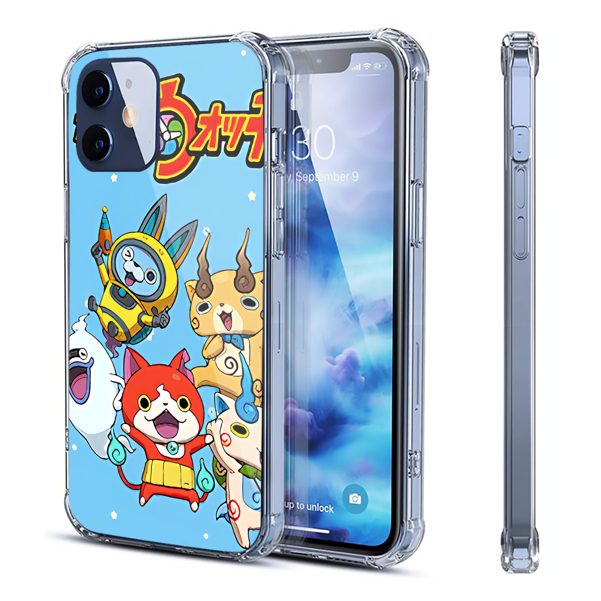 （画像用） 妖怪ウォッチ Yo-kai Watch 【iPhone 12シリーズ対応】透明スマホケース（クリアソフトケース）
